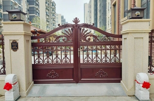 漯河新中式铝艺庭院大门